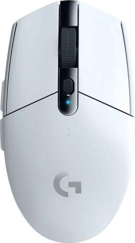 Мышь Logitech G305 Lightspeed, игровая, оптическая, беспроводная, USB, белый [910-005292]